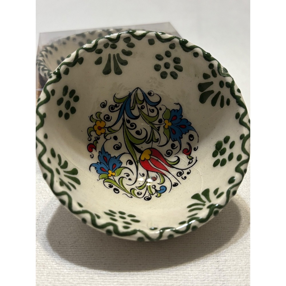 Set of 2 Ceramic Handpainted Finger Bowls, New in Box